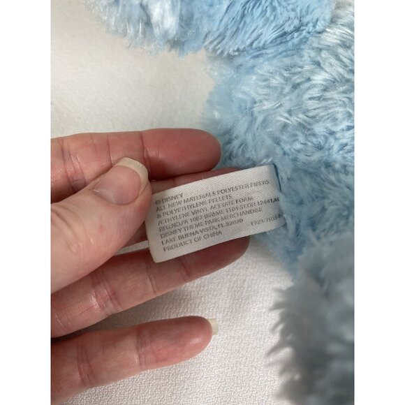Disney Parks Baby Blue Mickey Mouse 9 in Rattle Plush Stuffed Lovie Long Pile - Picture 7 of 9